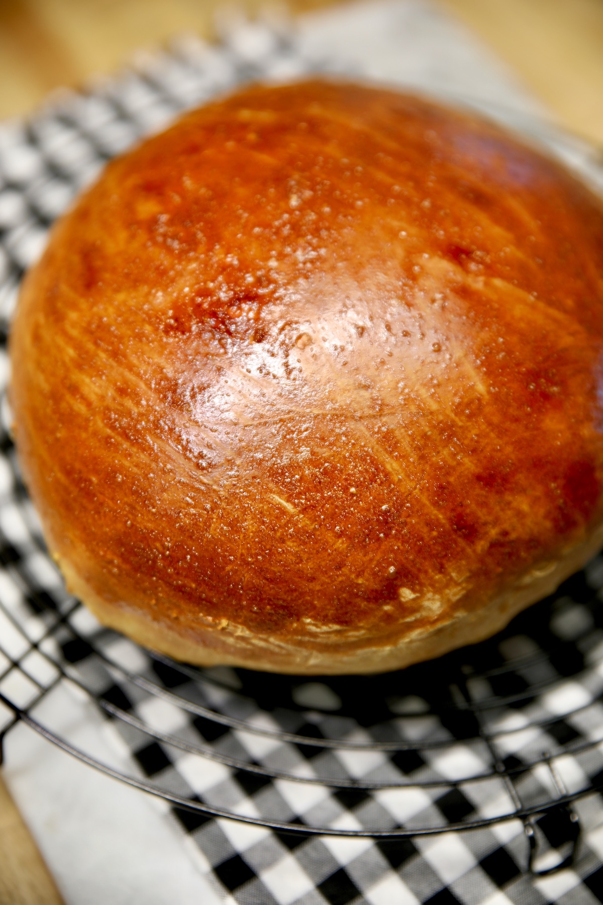 Round loaf of Hawaiian Bread.