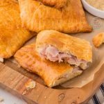 baked pockets with ham and cheese