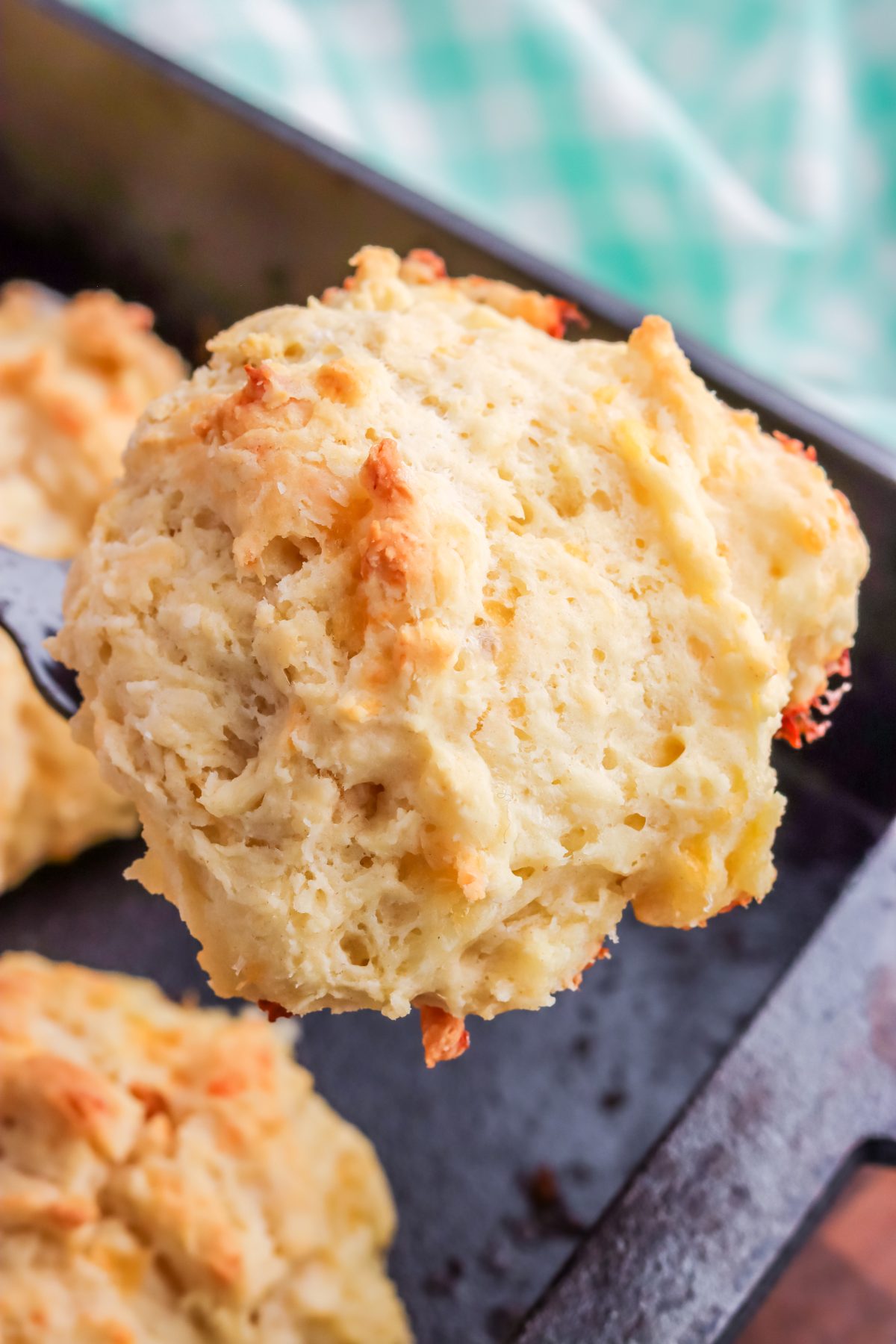 Freshly baked garlic cheese drop biscuit Freshly baked garlic cheese biscuit