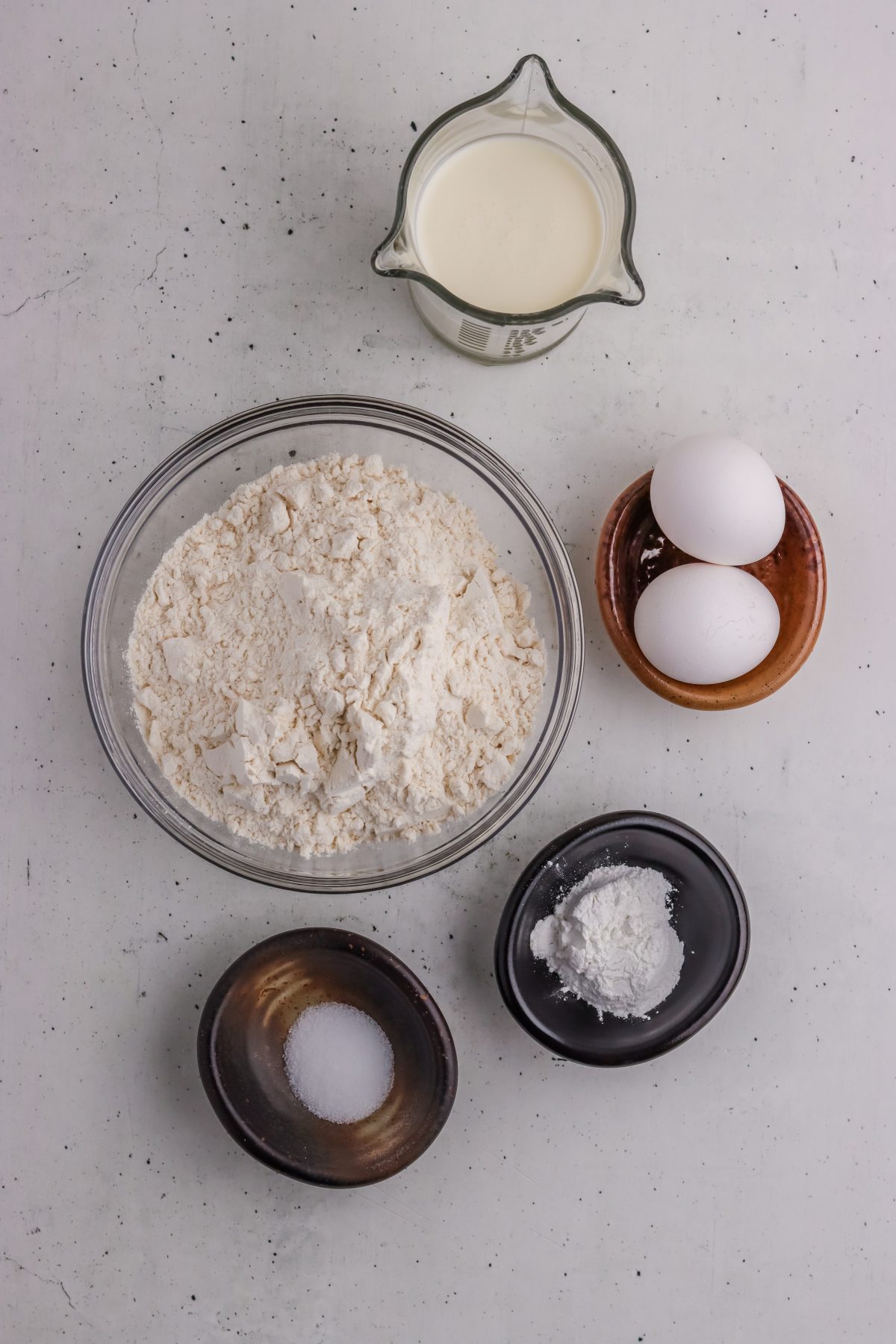 Ingredients for drop biscuits. Ingredients for drop biscuits